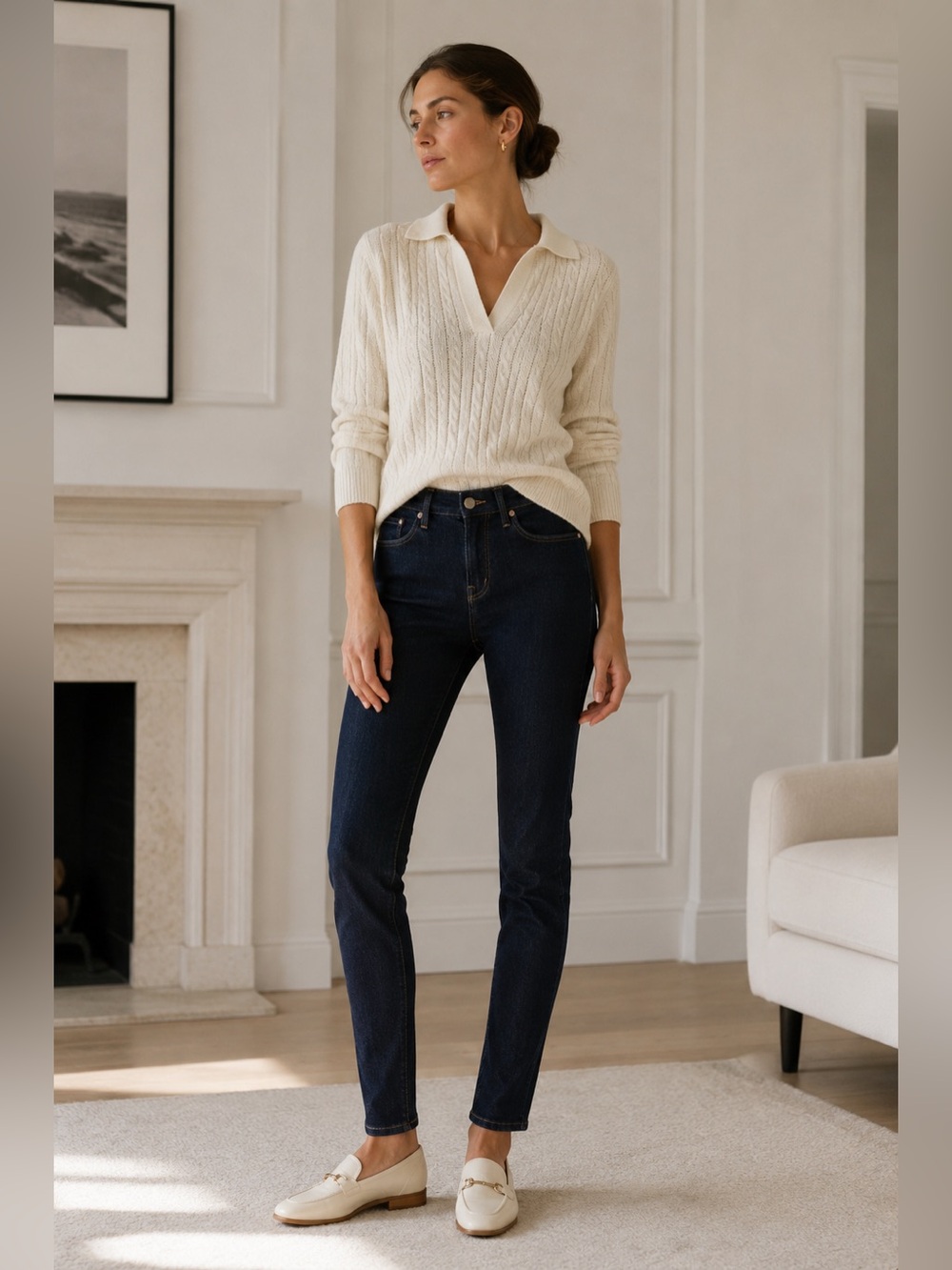 MOTHER The Looker Skinny Jeans 27 Too Good To Be True Dark Wash Mid Rise